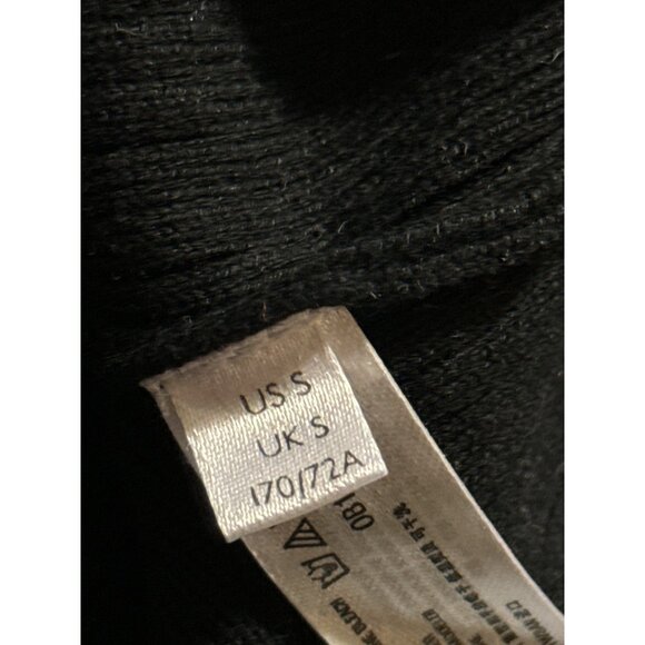 Free People by Anthropologie Black Ribbed Knit Mini Skirt  .Size Small - Picture 7 of 7